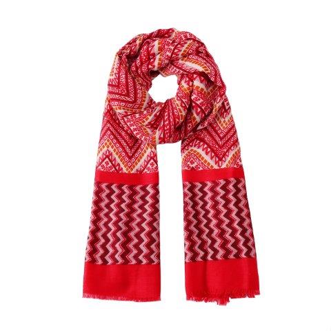 Zigzag Print Red (1)