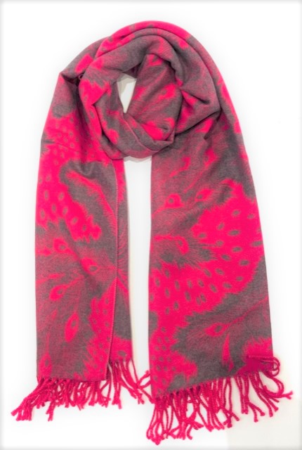Reversible Feather - Fuchsia