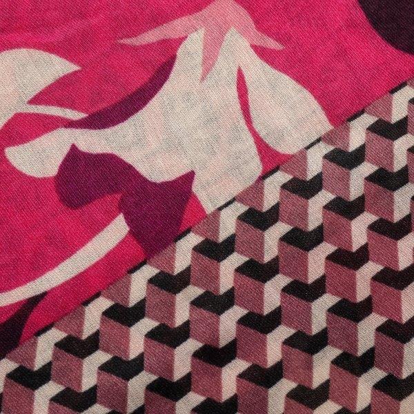 Patched Floral Print - Fuchsia (1)