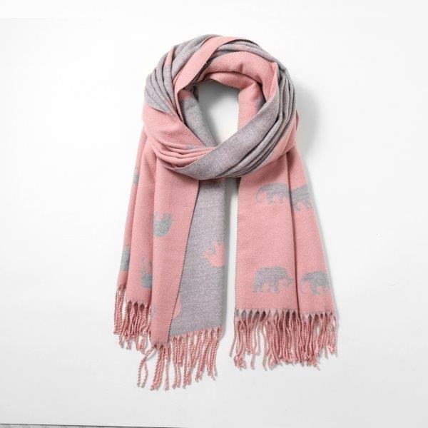Reversible Elephant - Baby Pink (2)