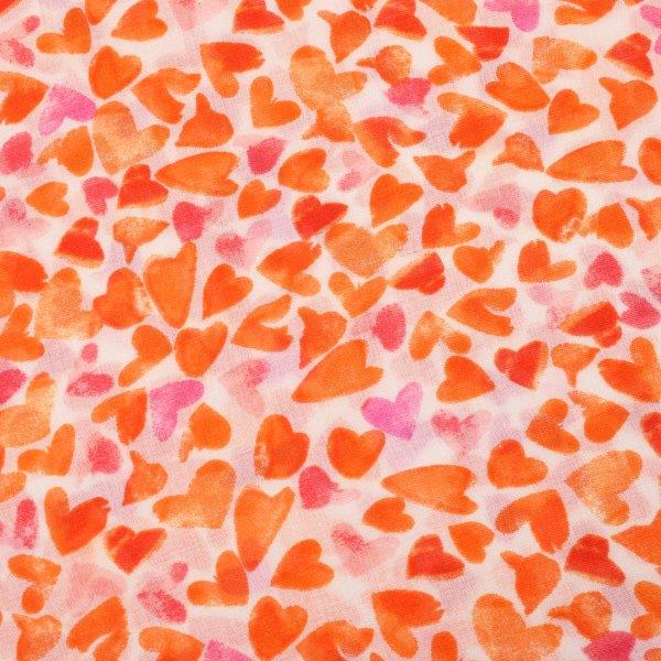 Hearts Print - Orange (1)