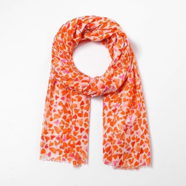 Hearts Print - Orange(6)
